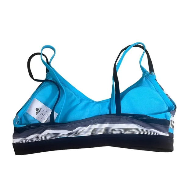 Adidas Double Strap Triangle Sports Bra Size 8 - Picture 3 of 4